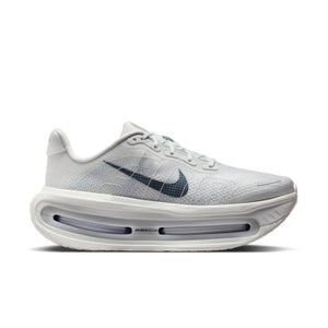 White running shoe with Nike logo on a white background