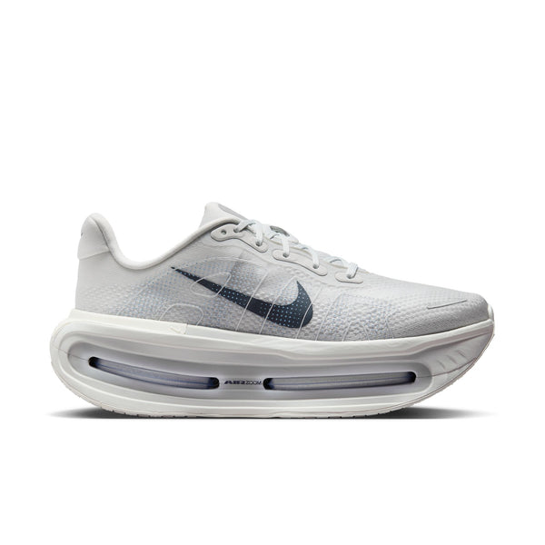 White running shoe with Nike logo on a white background