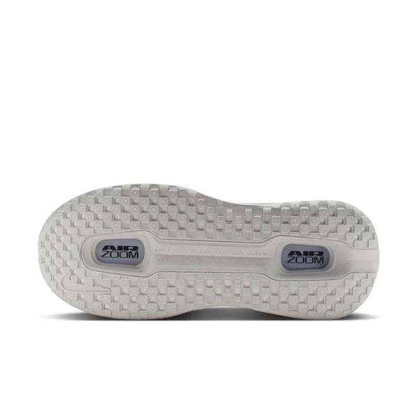 Close-up of a shoe sole with 'Air Zoom' branding on a white background