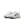 White running shoes with a blue swoosh logo on a white background