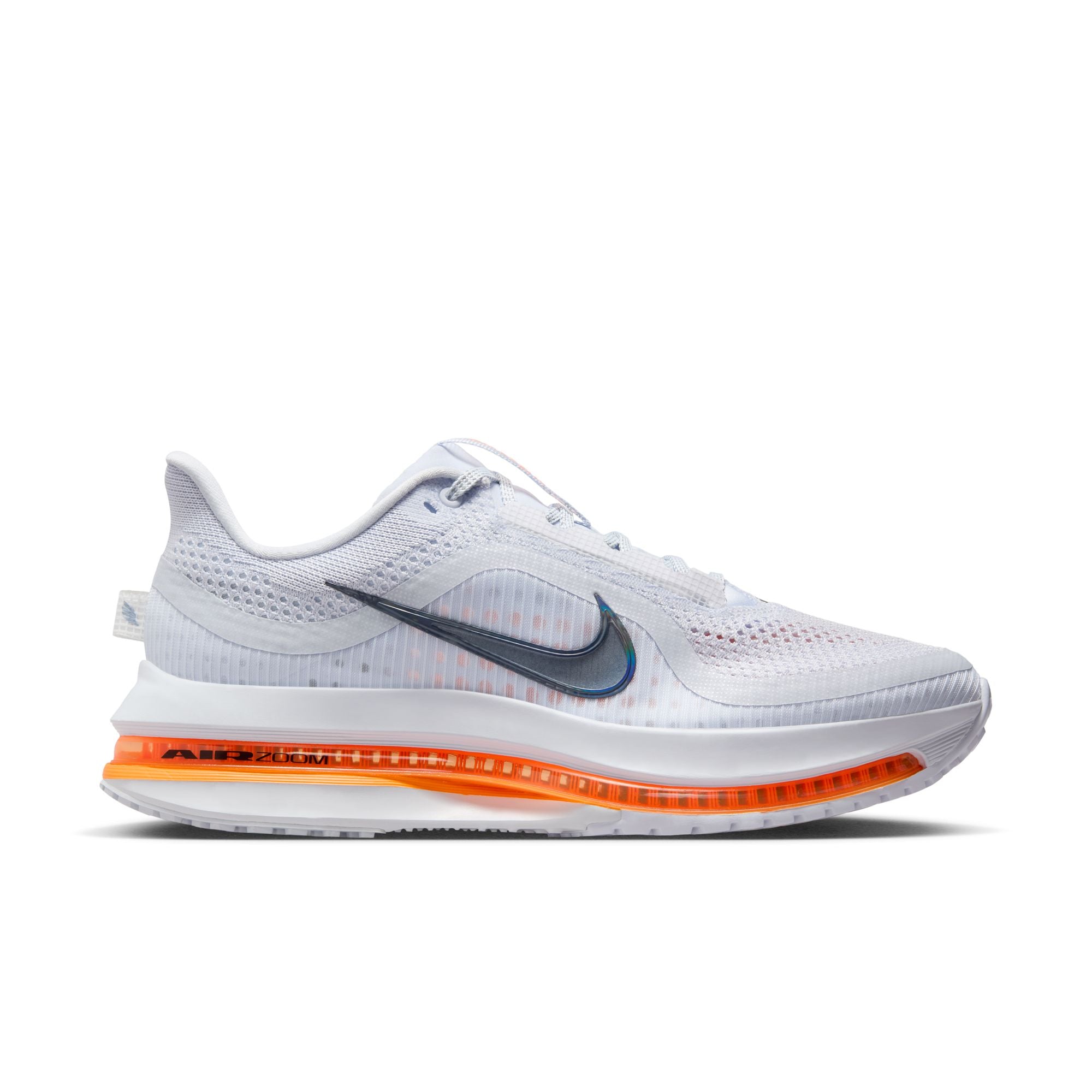 The Women's Pegasus Premium has a bright orange layer of Zoom that wraps round the midsole of this running shoe