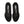 A paiof Nike black athletic shoes from the top down view with 'Air Zoom' branding on a white background.