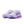 Pair of purple running shoes with a visible Nike logo on a white background