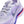 Purple running shoe with Nike logo on a white background