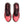 Red and black athletic shoes with visible brand logo on a white background
