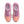 Pink and orange running shoes with visible brand logo on a white background