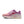 Pink and orange running shoe with Nike logo on a white background