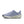 Purple running shoe with white sole on a white background