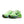 Green running shoes with Nike logo on a white background