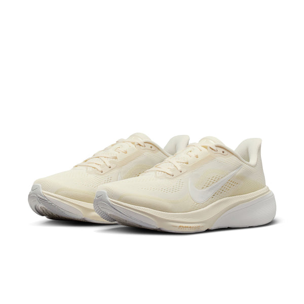 A pair of nike pegasus 42 running shoes facing toward the diagonal left.