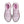 Pink running shoes with visible brand logo on a white background