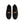 A pair of Nike slip-on sneakers in black with gold 'NIKE' lettering on the side, shown from a top-down view on a white background.