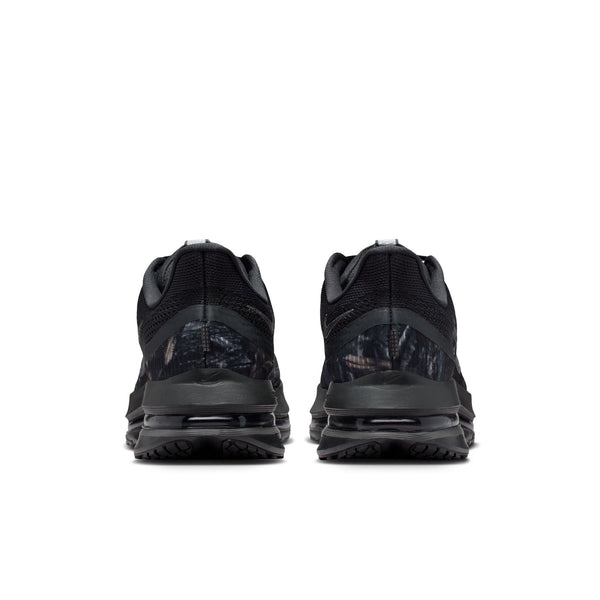 Black athletic shoes on a white background