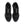 Black running shoes with 'Zoom' branding on a white background