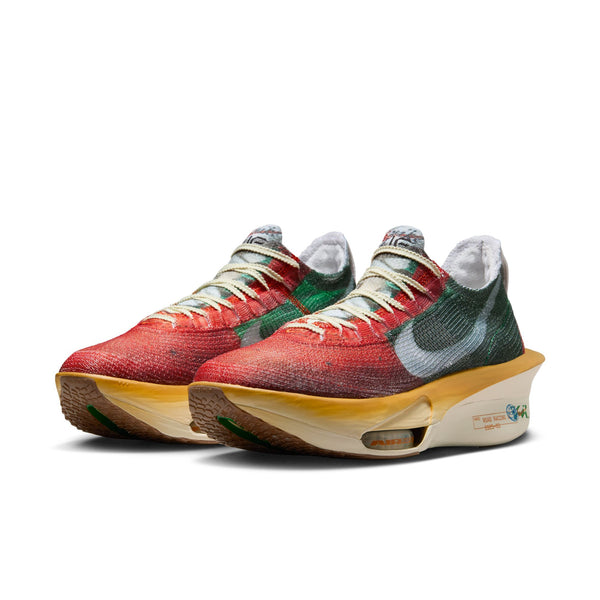 Colorful sneakers with a white background.