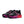 A Nike running shoe in black with vibrant pink and red accents on the midsole and upper, shown on a white background.