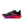 A Nike running shoe in black with vibrant pink and red accents on the midsole and upper, shown on a white background.