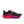 A Nike running shoe in black with vibrant pink and red accents on the midsole and upper, shown on a white background.