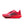 Red running shoe with black swoosh logo on a white background