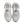 White athletic shoes with black accents on a white background