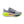 A men's Nike running shoe with a very bright and mulit colored midsole.