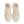 Cream running shoe on a white background