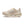 Cream running shoe on a white background