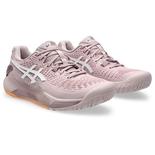 The Resolution Tennis shoe for women has a watershed pink color