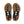 The outsole of these Men's On Gym shoes is a mix of brown and black colors