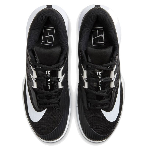 The top down view of these tennis hoes show off the padded heal and tongue areas.