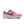 Pink and orange running shoe with Nike logo on a white background