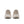 Pair of beige running shoes with 'ACG' branding on a white background