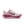 Pink and white women's running shoe  with a visible Nike logo on a white background.