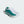 A green and white shoe with white laces and a small adidas logo over the toes.