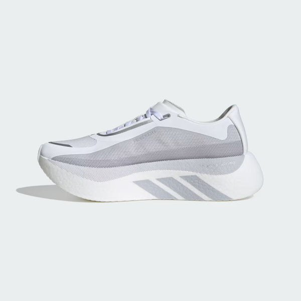 Medial side of a women's adidas shoes with teh 3-stripes on the midsole.