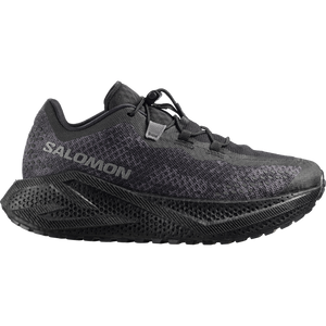 All black gravel running shoe on a white background
