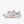 White running shoe with red and black accents on a white background