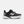 Black and white running shoe on a white background