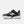 Black and white running shoe on a white background