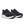 Black sneaker with white midsole on a white background
