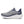 Gray and blue running shoe with 'Saucony' branding on a white background