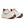 Pair of white and maroon running shoes on a white background