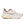 White running shoe with maroon accents on a white background