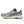 Gray and navy running shoe with 'Saucony' branding on a white background