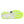 Neon yellow, white, and black running shoe on a white background