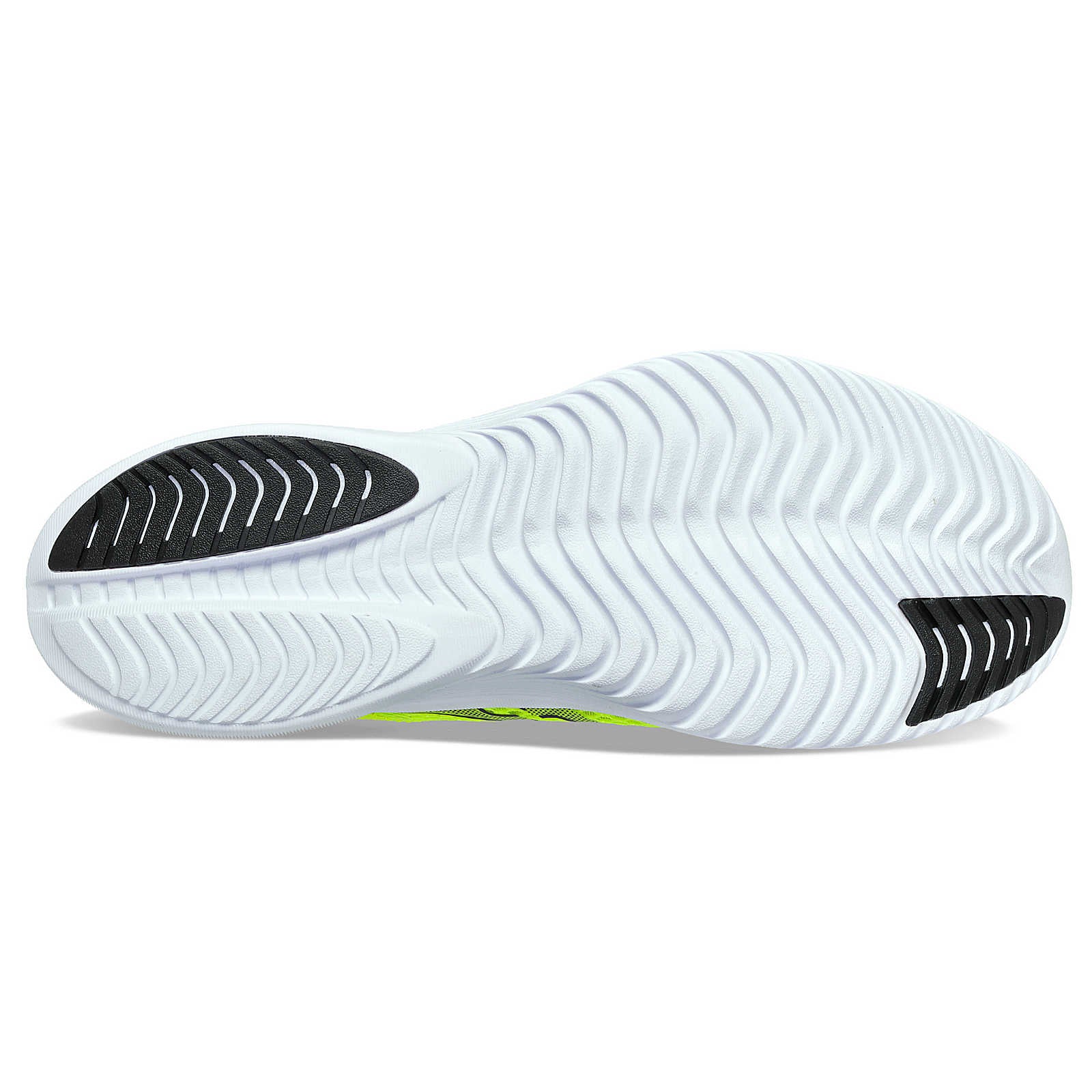 The outsole of teh kinvara 14 has a small amount of carbon rubber on the heel and a bit more under the big toe