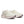 These women's running shoes are a white color with a tiny bit of yellow in the white threads.