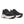 Black and white running shoes with Saucony logo on a white background