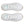 White sneakers with brand logo on a white background