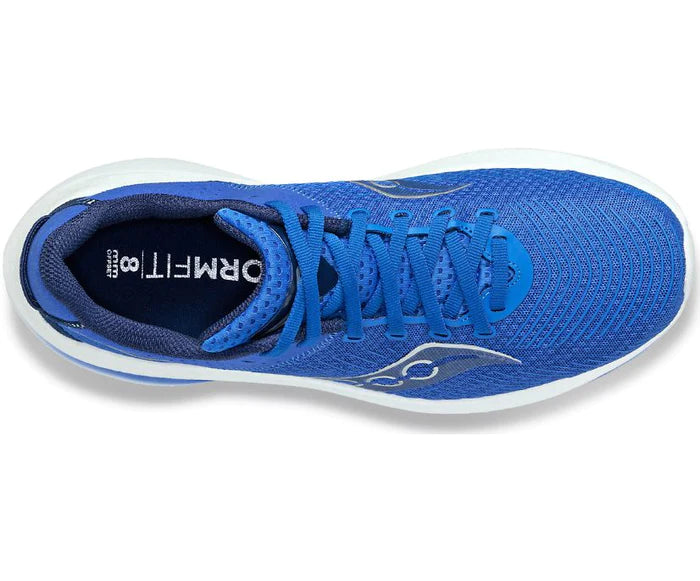 Top view of the Men's Kinvara Pro by Saucony in SuperBlue/Indigo
